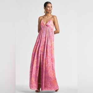 Sachin & Babi Jessica Gown in Pastel Sunset Hydrangea